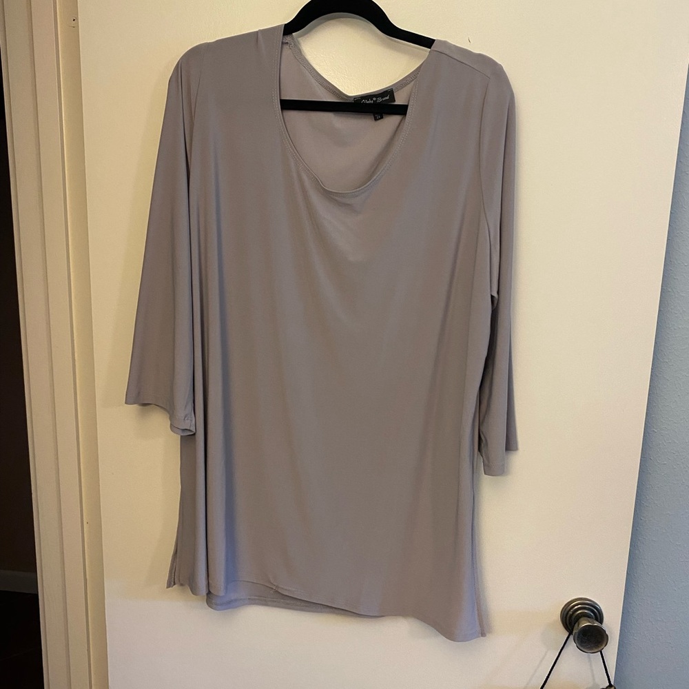 Slinky Brand gray tunic - size 2X